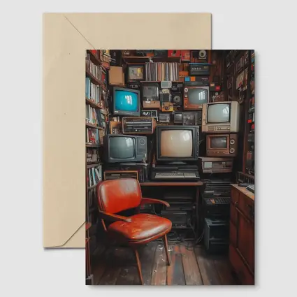 Retro Televisions Collection Cozy Vintage Room