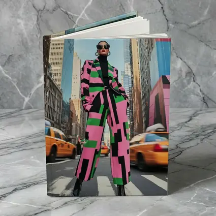 Bold Geometric Fashion Woman New York City