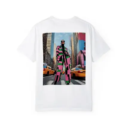 Bold Geometric Fashion Woman New York City