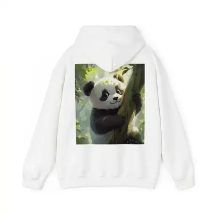 Baby Panda Climbing Tree Forest Art