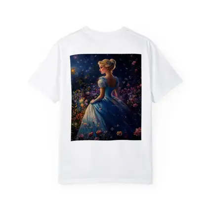 Princess Blue Gown Enchanted Floral Night Garden