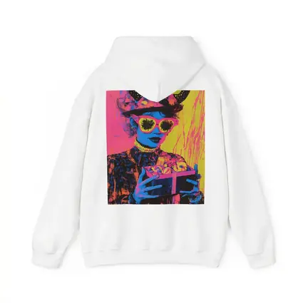 Pop Art Woman Neon Hat Sunglasses Yellow