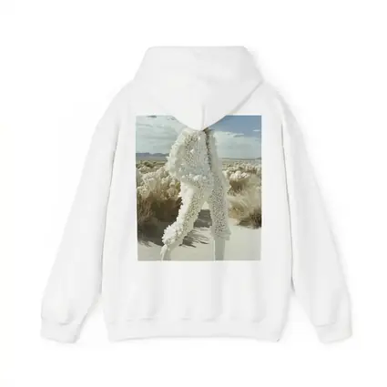 White Sculptural Fashion Desert Landscape Editorial