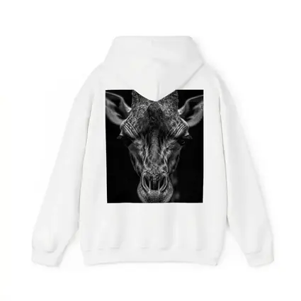 Giraffe Close Up Dark Black Background Portrait