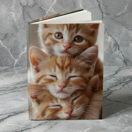 Two Orange Tabby Kittens Soft Light Background
