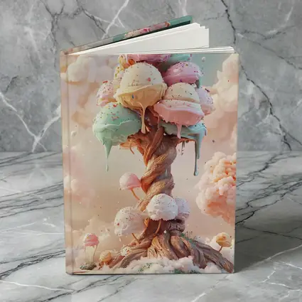 Ice Cream Tree Fantasy Pastel Sky