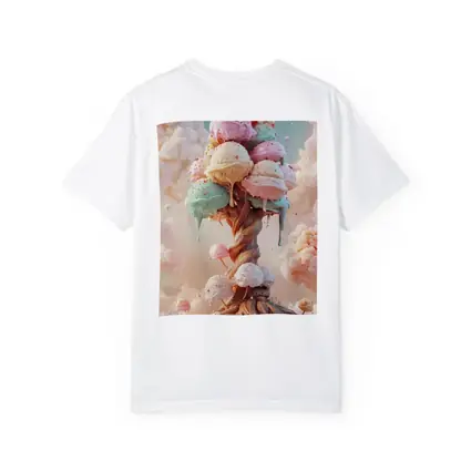 Ice Cream Tree Fantasy Pastel Sky