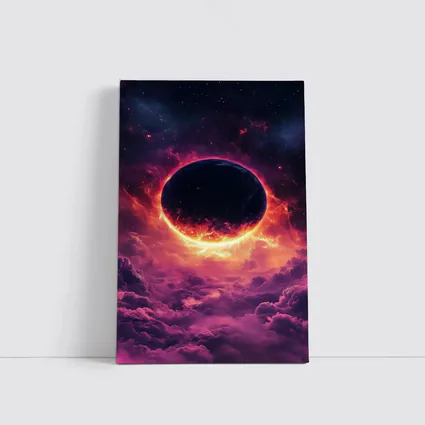 Dark Planet Eclipse Purple Cosmic Space