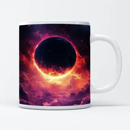 Dark Planet Eclipse Purple Cosmic Space