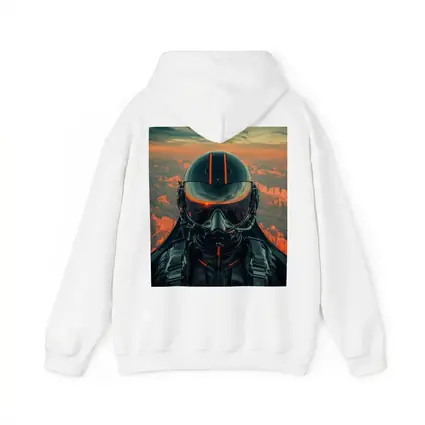 Fighter Pilot Helmet Sunset Canyon Aerial View