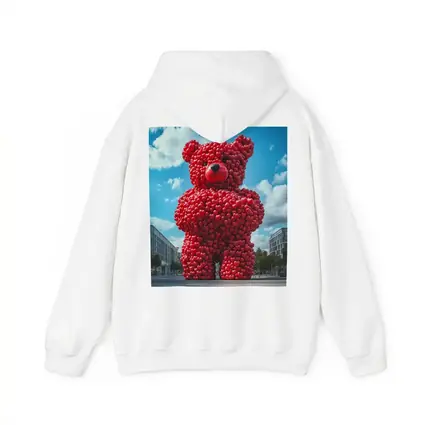 Giant Red Heart Teddy Bear Urban Square