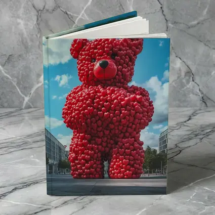 Giant Red Heart Teddy Bear Urban Square