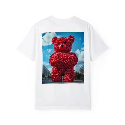 Giant Red Heart Teddy Bear Urban Square