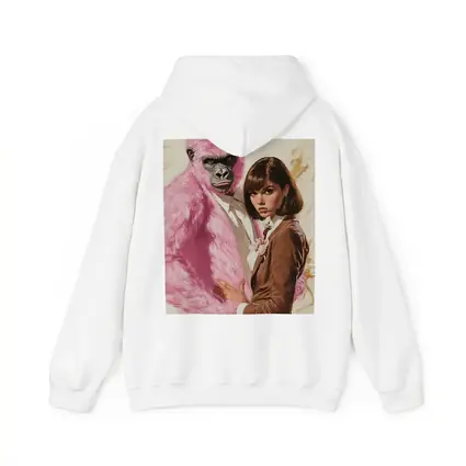 Pink Gorilla Bunny Woman Brown Suit Pop