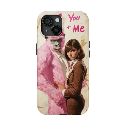 Pink Gorilla Bunny Woman Brown Suit Pop
