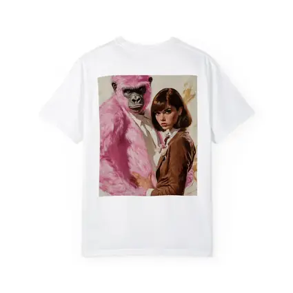 Pink Gorilla Bunny Woman Brown Suit Pop
