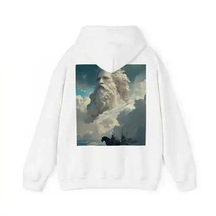 Zeus God Giant Face Clouds Warriors Fantasy