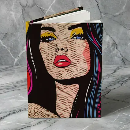 Pop Art Woman Bold Colorful Comic Style