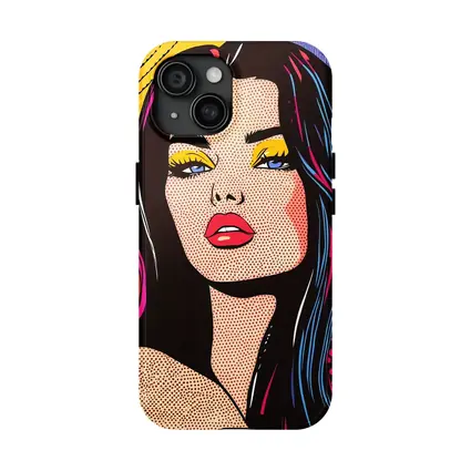 Pop Art Woman Bold Colorful Comic Style