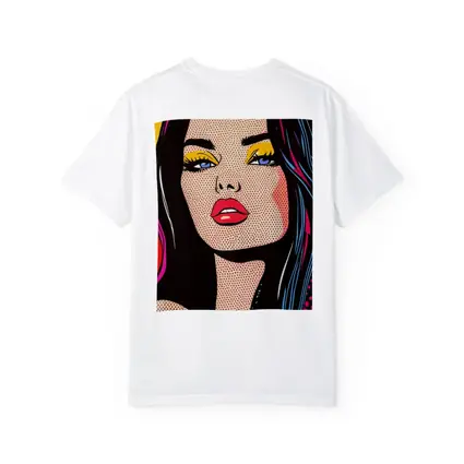 Pop Art Woman Bold Colorful Comic Style