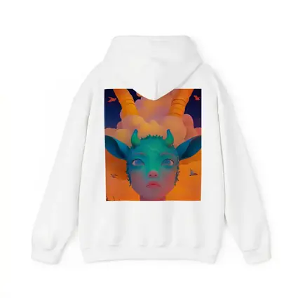 Fantasy Creature Girl Sunset Sky Art