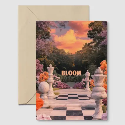 Bloom Chess Garden Surreal Floral Fantasy