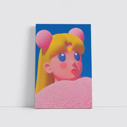 Sailor Moon Pink Anime Girl Blue Sky