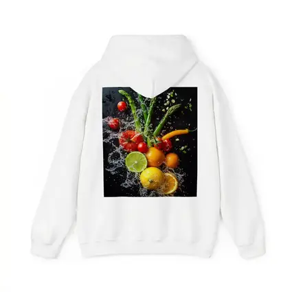 Fresh Vegetables Fruits Water Splash Dark Background