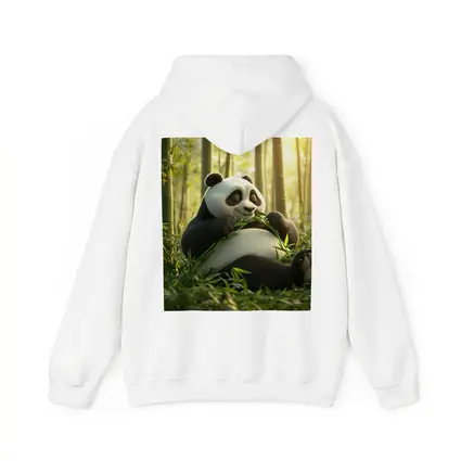 Chubby Panda Eating Bamboo Forest