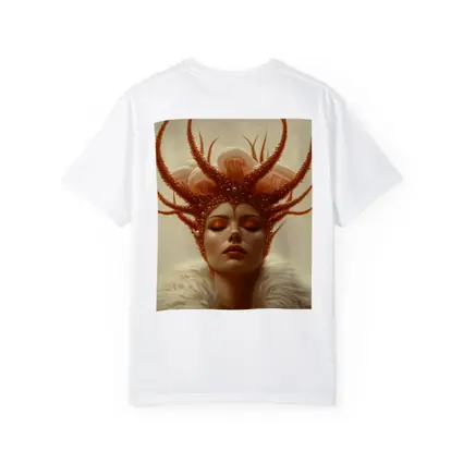 Fantasy Woman Ocean Crown Surreal Portrait Art