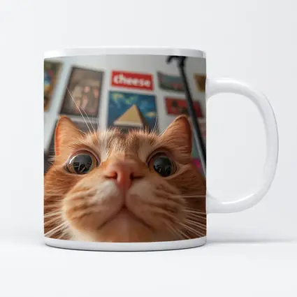 Orange Tabby Cat Close Up Selfie
