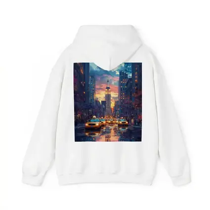 New York City Empire State Building Sunset Street