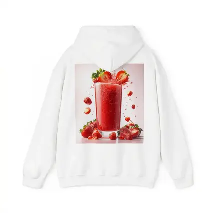 Fresh Strawberry Juice Glass Red Background