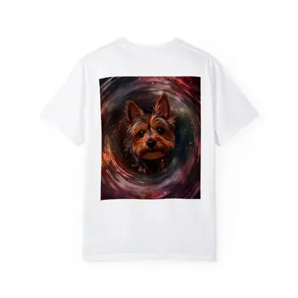 Yorkshire Terrier Swirling Cosmic Galaxy Portrait