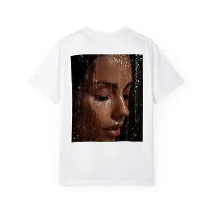 Woman Face Wet Water Drops Close Up
