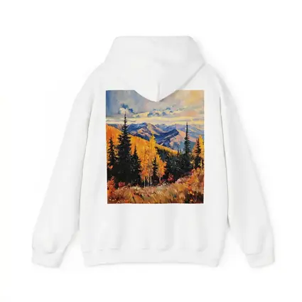 Autumn Mountain Forest Impressionist Oil Painting