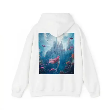 Mermaid Underwater Castle Fantasy Ocean Scene