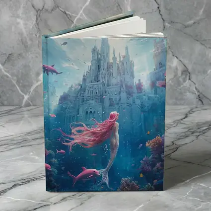 Mermaid Underwater Castle Fantasy Ocean Scene