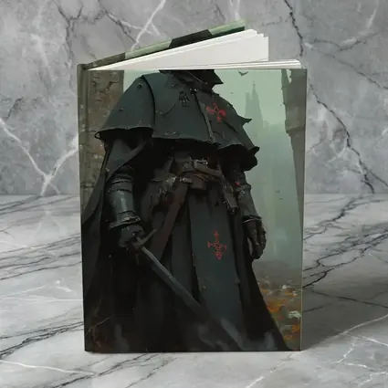 Dark Knight Armor Ruined Gothic Cathedral