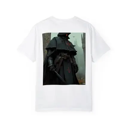 Dark Knight Armor Ruined Gothic Cathedral