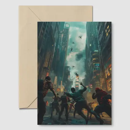 Zombie Apocalypse Urban City Street Battle