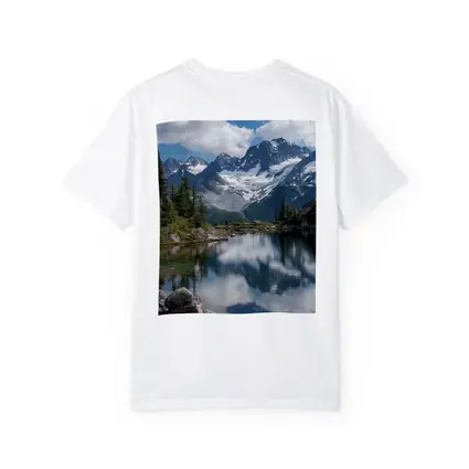 Alpine Lake Reflecting Snow Capped Mountains