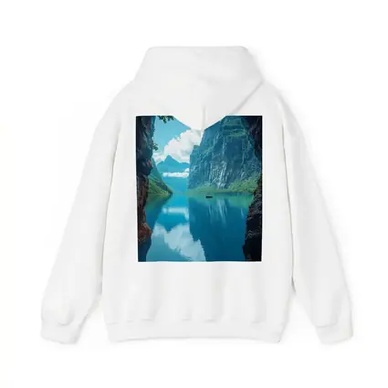 Fjord Cave Archway Blue Mountain Reflection