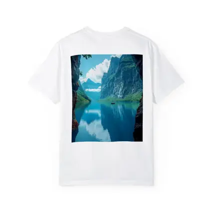 Fjord Cave Archway Blue Mountain Reflection