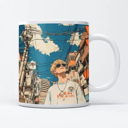 Anime Boy Tokyo Street Manga Art