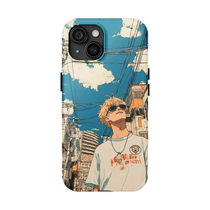 Anime Boy Tokyo Street Manga Art