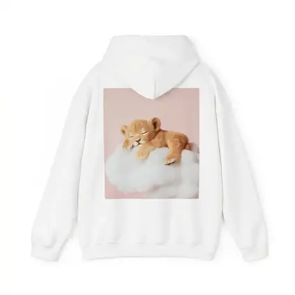 Sleeping Lion Cub On Cloud Pink