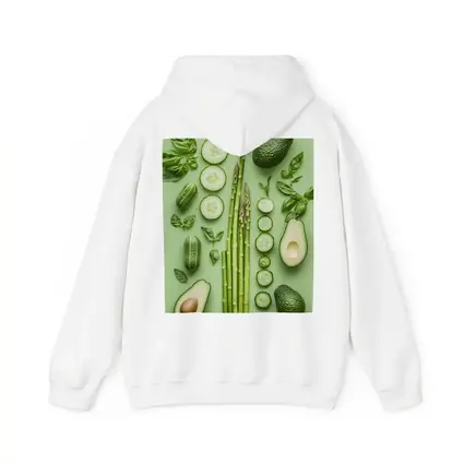 Green Vegetables Avocado Asparagus Cucumber Flat Lay