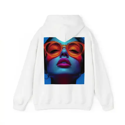 Neon Fashion Woman Orange Sunglasses Blue Light