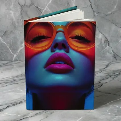 Neon Fashion Woman Orange Sunglasses Blue Light